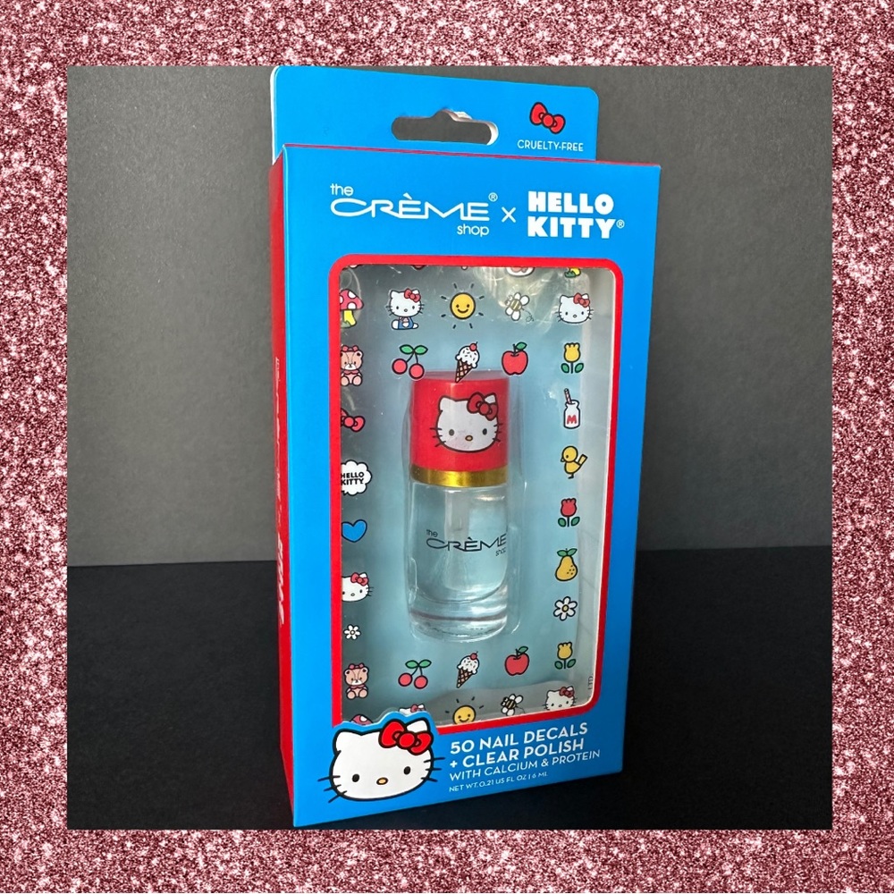 Hello Kitty x Créme shop nail polish and 50 nail decals.